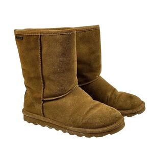 Bearpaw Suede Pull On Winter Boots Women's‎ Size 8 Brown Cozy Comfort
